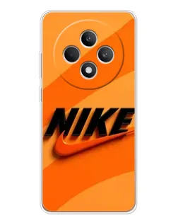Чехол для OPPO Reno 12 F с картинкой «Оранжевый драйв Nike»