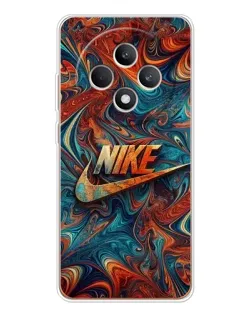Чехол для OPPO Reno 12 F с картинкой «Nike в абстракции»