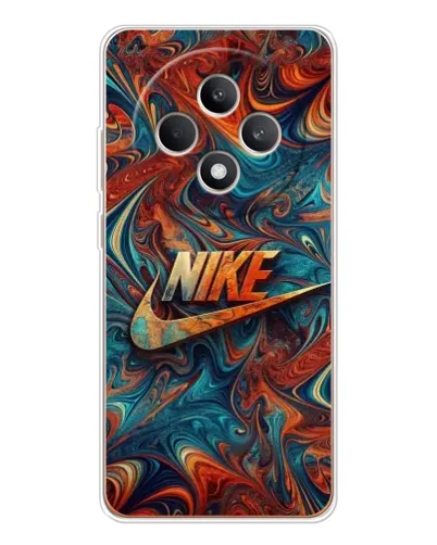 Чехол для OPPO Reno 12 F с картинкой «Nike в абстракции»