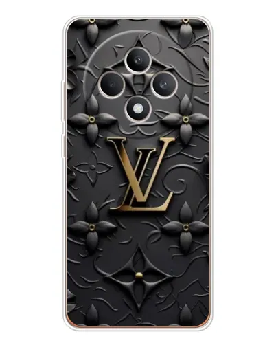 Чехол для OPPO Reno 12 F с картинкой «Кожаная текстура LV»