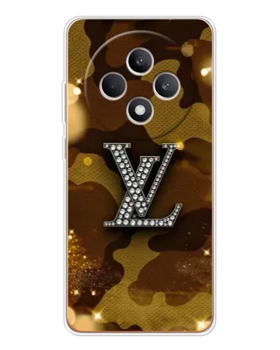 Чехол для OPPO Reno 12 F с картинкой «Камуфляжный Louis Vuitton»