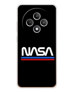 Чехол для OPPO Reno 12 F с картинкой «NASA — классика Red Blue»