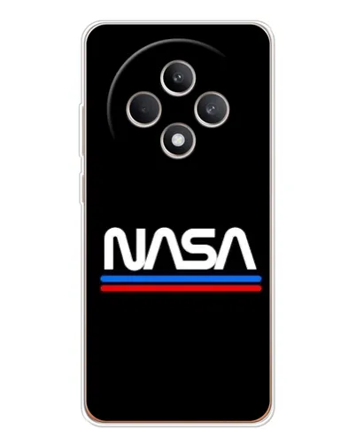 Чехол для OPPO Reno 12 F с картинкой «NASA — классика Red Blue» Чехол для OPPO Reno 12 F с картинкой «NASA — классика Red Blue»