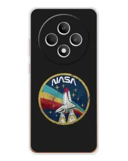 Чехол для OPPO Reno 12 F с картинкой «NASA — эмблема миссии»