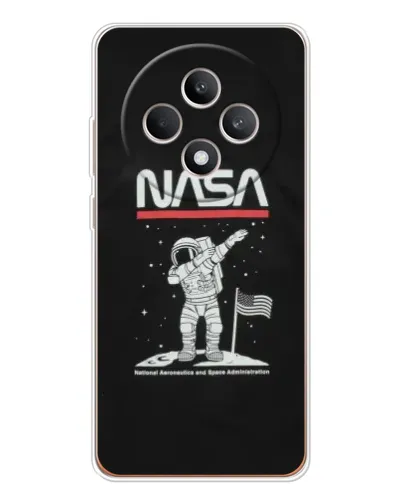Чехол для OPPO Reno 12 F с картинкой «NASA — шагаем по Луне» Чехол для OPPO Reno 12 F с картинкой «NASA — шагаем по Луне»