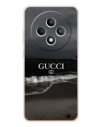Чехол для OPPO Reno 12 F с картинкой «Gucci — морской прибой»