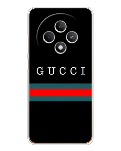 Чехол для OPPO Reno 12 F с картинкой «Gucci — красный пояс»