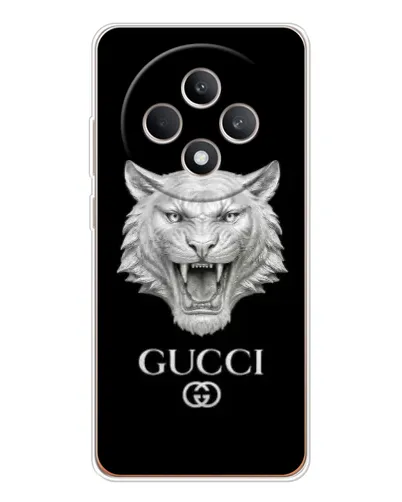 Чехол для OPPO Reno 12 F с картинкой «Gucci — серебряный лев» Чехол для OPPO Reno 12 F с картинкой «Gucci — серебряный лев»