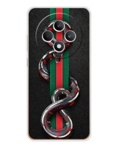 Чехол для OPPO Reno 12 F с картинкой «Gucci — змея на полосе» Чехол для OPPO Reno 12 F с картинкой «Gucci — змея на полосе»
