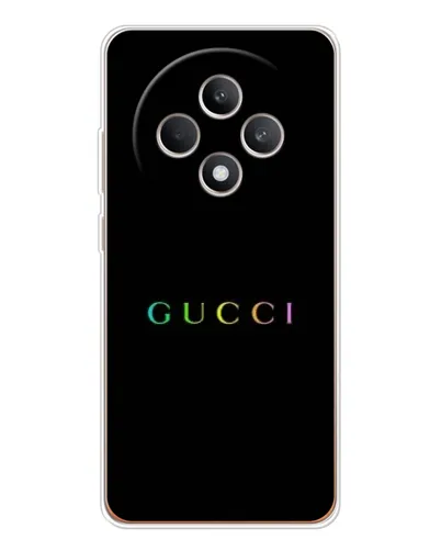 Чехол для OPPO Reno 12 F с картинкой «Gucci — неоновый минимализм» Чехол для OPPO Reno 12 F с картинкой «Gucci — неоновый минимализм»