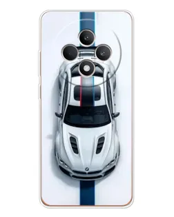 Чехол для OPPO Reno 12 F с картинкой «Вид сверху — BMW M»