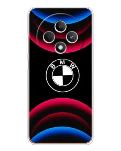 Чехол для OPPO Reno 12 F с картинкой «Логотип BMW и неоновые дуги» Чехол для OPPO Reno 12 F с картинкой «Логотип BMW и неоновые дуги»