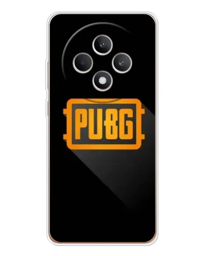 Чехол для OPPO Reno 12 F с картинкой «PUBG — рамка лого»