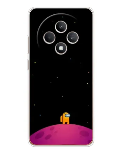 Чехол для OPPO Reno 12 F с картинкой «Одинокий герой на планете»