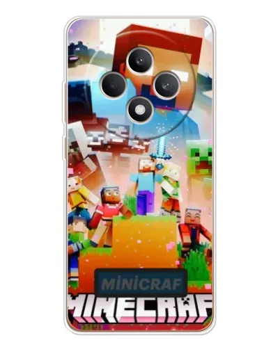 Чехол для OPPO Reno 12 F с картинкой «Minecraft герои игры»