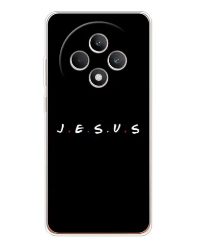 Чехол для OPPO Reno 12 F с картинкой «Точки веры J.E.S.U.S.» Чехол для OPPO Reno 12 F с картинкой «Точки веры J.E.S.U.S.»
