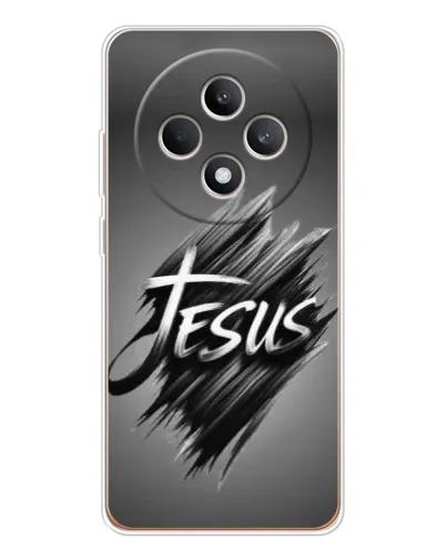 Чехол для OPPO Reno 12 F с картинкой «Надпись Jesus Graffiti» Чехол для OPPO Reno 12 F с картинкой «Надпись Jesus Graffiti»