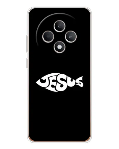 Чехол для OPPO Reno 12 F с картинкой «Рыба Jesus» Чехол для OPPO Reno 12 F с картинкой «Рыба Jesus»