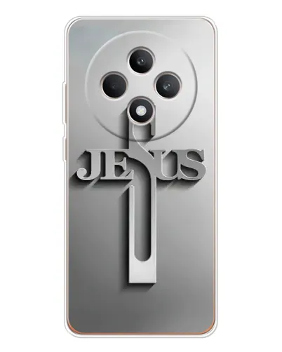 Чехол для OPPO Reno 12 F с картинкой «Металлический крест Jesus» Чехол для OPPO Reno 12 F с картинкой «Металлический крест Jesus»