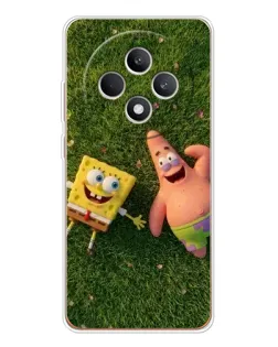 Чехол для OPPO Reno 12 F с картинкой «Друзья на лужайке»