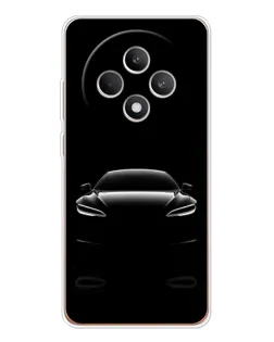 Чохол для OPPO Reno 12 F з картинкою «Силует Tesla Night»