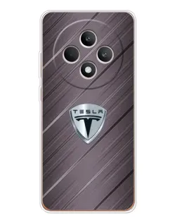 Чохол для OPPO Reno 12 F з картинкою «Металева текстура Tesla»