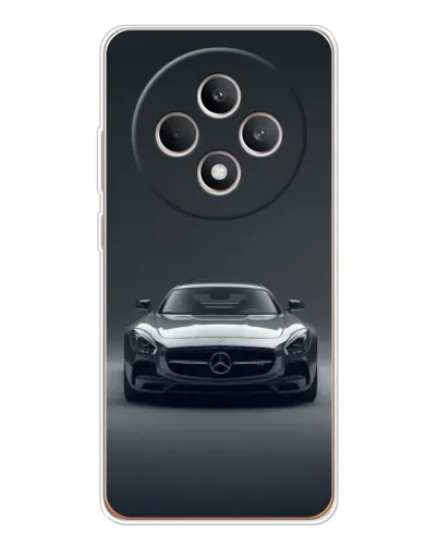Чехол для OPPO Reno 12 F с картинкой «Mercedes на черном» Чехол для OPPO Reno 12 F с картинкой «Mercedes на черном»