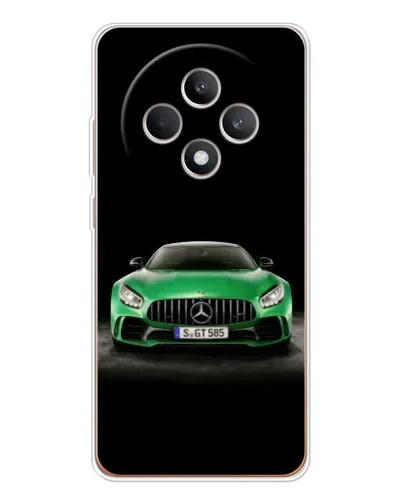 Чехол для OPPO Reno 12 F с картинкой «Mercedes — неоновый лого» Чехол для OPPO Reno 12 F с картинкой «Mercedes — неоновый лого»