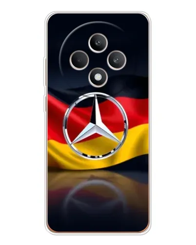 Чехол для OPPO Reno 12 F с картинкой «Mercedes — флаг Германии» Чехол для OPPO Reno 12 F с картинкой «Mercedes — флаг Германии»