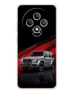 Чехол для OPPO Reno 12 F с картинкой «Mercedes G-Class красный»