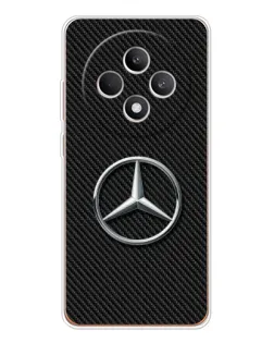 Чехол для OPPO Reno 12 F с картинкой «Карбоновый Mercedes стиль»