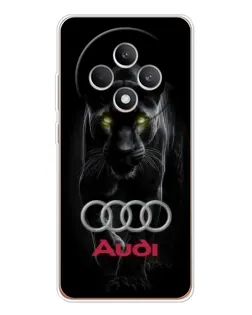 Чехол для OPPO Reno 12 F с картинкой «Пантера и Audi» Чехол для OPPO Reno 12 F с картинкой «Пантера и Audi»