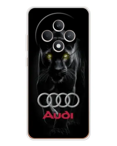 Чехол для OPPO Reno 12 F с картинкой «Пантера и Audi» Чехол для OPPO Reno 12 F с картинкой «Пантера и Audi»