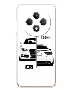 Чехол для OPPO Reno 12 F с картинкой «Audi — контрастный дизайн» Чехол для OPPO Reno 12 F с картинкой «Audi — контрастный дизайн»