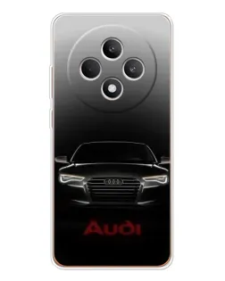 Чехол для OPPO Reno 12 F с картинкой «Audi — градиентный контур» Чехол для OPPO Reno 12 F с картинкой «Audi — градиентный контур»