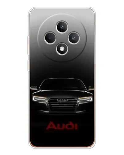 Чехол для OPPO Reno 12 F с картинкой «Audi — градиентный контур» Чехол для OPPO Reno 12 F с картинкой «Audi — градиентный контур»