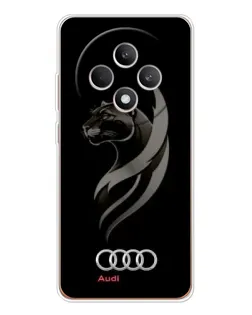 Чехол для OPPO Reno 12 F с картинкой «Графика — пантера и Audi» Чехол для OPPO Reno 12 F с картинкой «Графика — пантера и Audi»