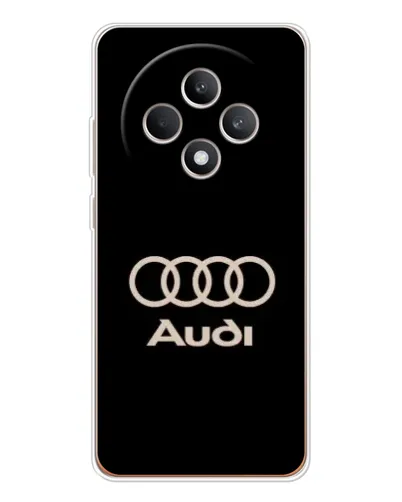 Чехол для OPPO Reno 12 F с картинкой «Audi — золотой логотип» Чехол для OPPO Reno 12 F с картинкой «Audi — золотой логотип»