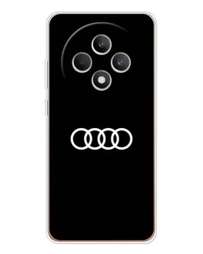 Чехол для OPPO Reno 12 F с картинкой «Audi White Logo» Чехол для OPPO Reno 12 F с картинкой «Audi White Logo»