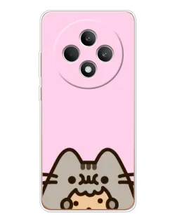 Чохол для OPPO Reno 12 F з картинкою «Pusheen та печиво» Чохол для OPPO Reno 12 F з картинкою «Pusheen та печиво»