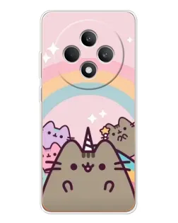 Чехол для OPPO Reno 12 F с картинкой «Единорог Pusheen» Чехол для OPPO Reno 12 F с картинкой «Единорог Pusheen»