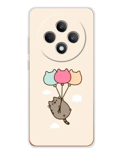 Чехол для OPPO Reno 12 F с картинкой «Пушин на шариках»