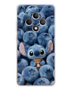 Чехол для OPPO Reno 12 F с картинкой «Стич и голубика» Чехол для OPPO Reno 12 F с картинкой «Стич и голубика»