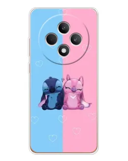 Чехол для OPPO Reno 12 F с картинкой «Stitch и Angel Love» Чехол для OPPO Reno 12 F с картинкой «Stitch и Angel Love»