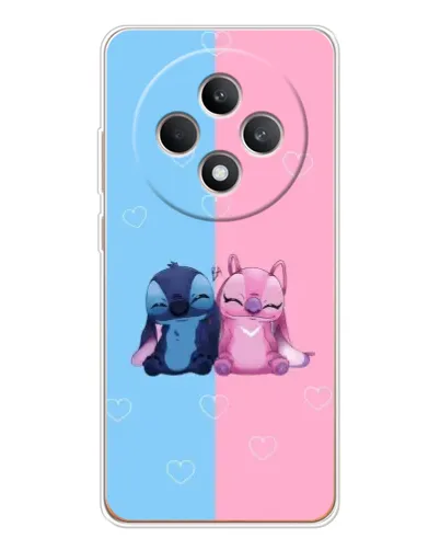 Чехол для OPPO Reno 12 F с картинкой «Stitch и Angel Love» Чехол для OPPO Reno 12 F с картинкой «Stitch и Angel Love»