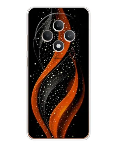 Чехол для OPPO Reno 12 F с картинкой «Огненная звездная волна»