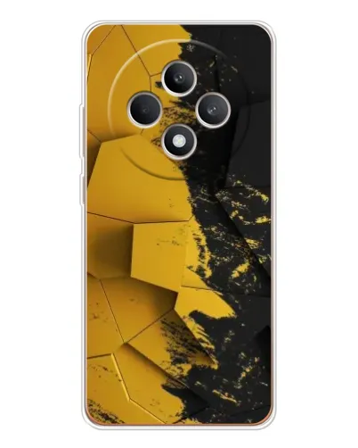 Чехол для OPPO Reno 12 F с картинкой «Золотые осколки геометрии»