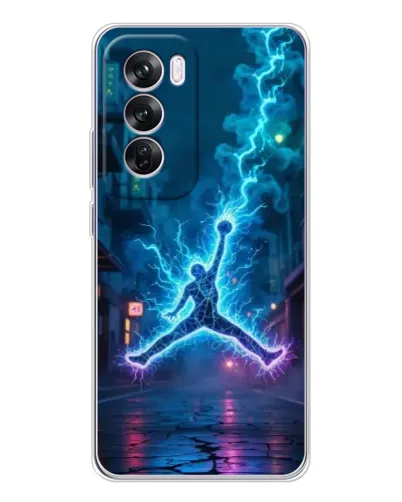 Чехол для OPPO Reno 12 Pro с картинкой «Jordan Gold Jumpman» Чехол для OPPO Reno 12 Pro с картинкой «Jordan Gold Jumpman»