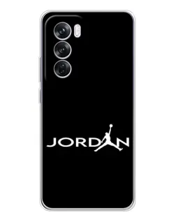 Чехол для OPPO Reno 12 Pro с картинкой «Jordan White Logo»