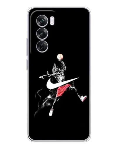 Чехол для OPPO Reno 12 Pro с картинкой «Jordan Jumpman» Чехол для OPPO Reno 12 Pro с картинкой «Jordan Jumpman»